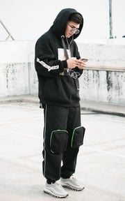 black outfit