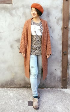 大地色系女子