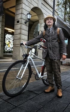 大叔的騎車都市遊穿搭