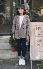 格子外套