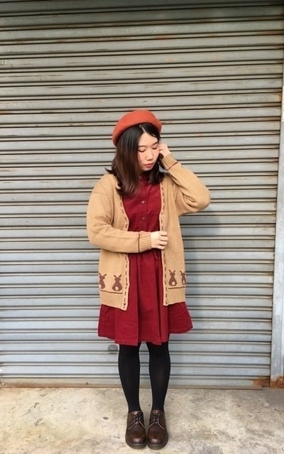 秋冬楓葉色穿搭