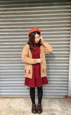 秋冬楓葉色穿搭