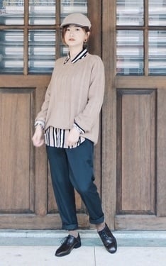 久違的小男孩風