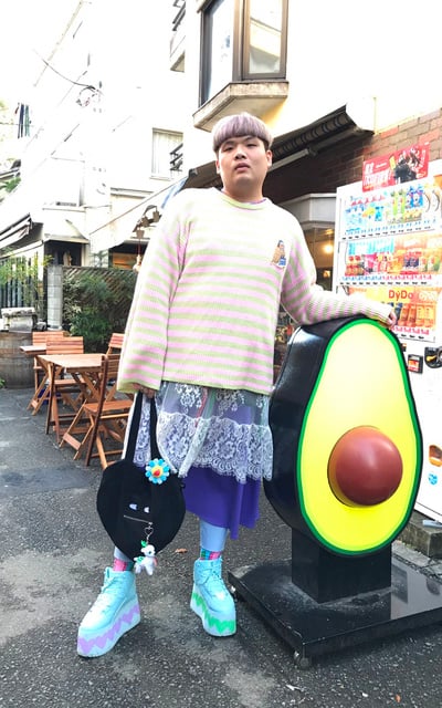 胖紙培根 in 原宿with大酪梨！