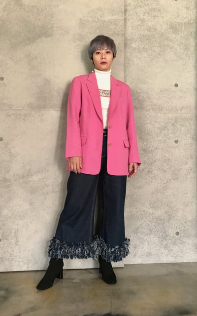 喜氣桃粉色外套