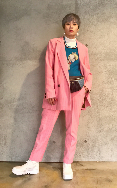 pink suit