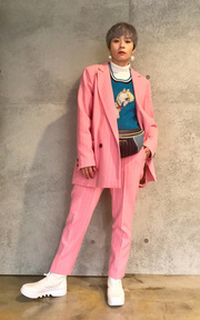 pink suit