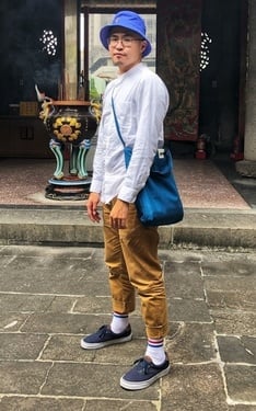 白藍色系 春天