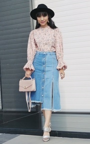 碎花單寧