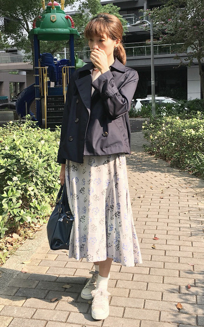 花朵印花x緹花裙