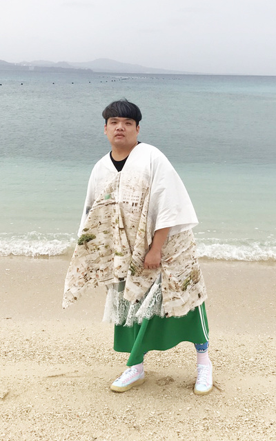 去海灘但不下水の胖子 in Okinawa