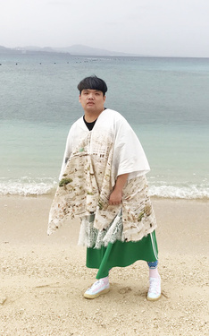去海灘但不下水の胖子 in Okinawa