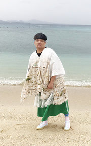 去海灘但不下水の胖子 in Okinawa