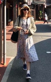 印花洋裝
