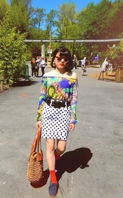 I had to dress up to impress the animals in the zoo. 