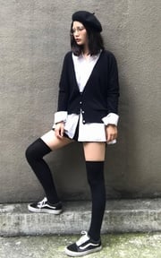 黑白搭配