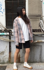 焦糖waffle長袖襯衫