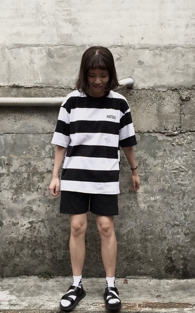 黑白寬條紋