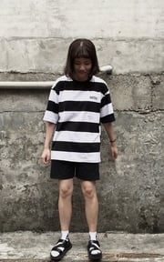 黑白寬條紋