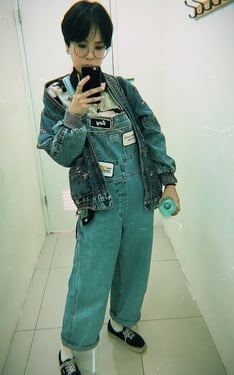 復古單寧小男孩