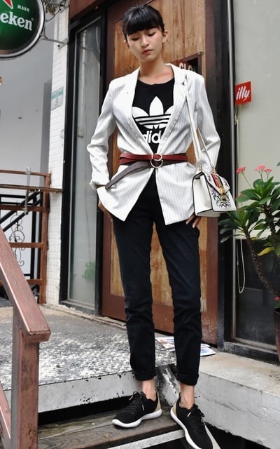 西裝運動混搭