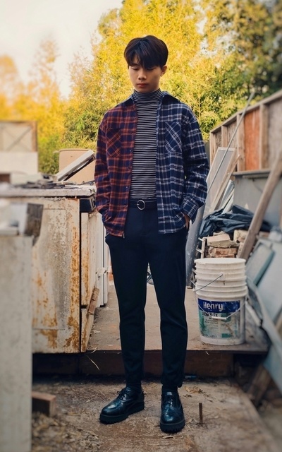 格紋與條紋 藍與紅