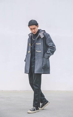 混搭,大衣
