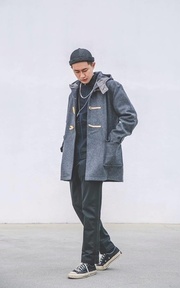 混搭,大衣