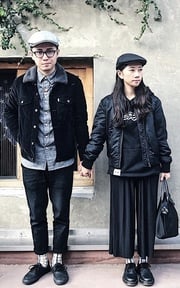 跨年日常一：?連假雙人暗黑情侶穿搭