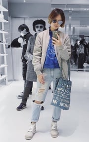 灰色是 ___，藍色是 __ 。