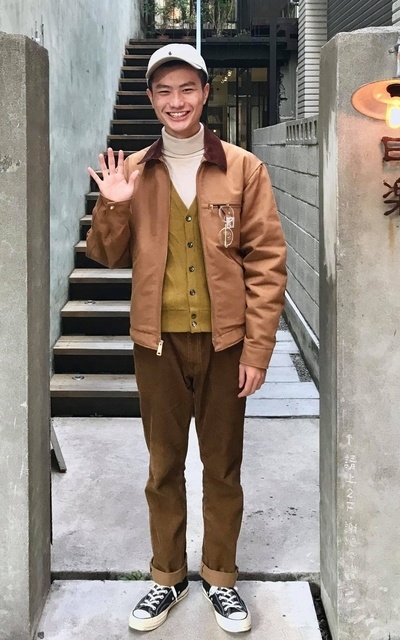 大地色穿搭