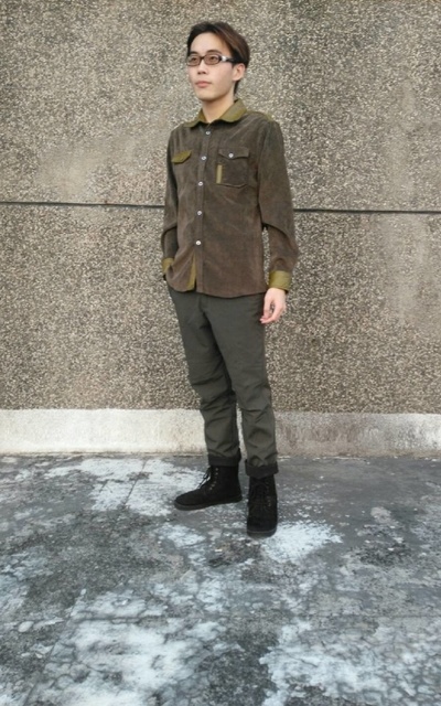 适合one tone,军事风混搭,绿色控,军装混搭,绿色的日子的穿搭