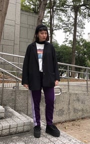 紫色運動褲
