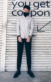 無領襯衫拉鍊厚底鞋穿搭