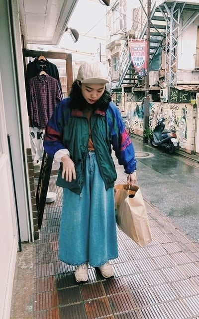 復古運動風衣外套