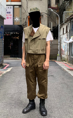 80s-90s東歐系古著軍工裝穿搭