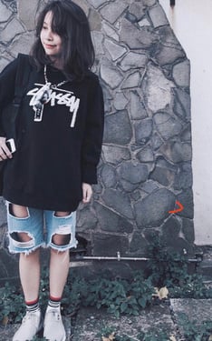 男友的衣服風