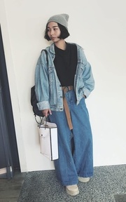 LEVI'S LEVI'S 橘標牛仔外套的穿搭