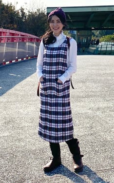 冬季吊帶裙休閒外出