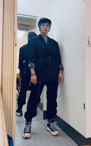 休閒西裝look