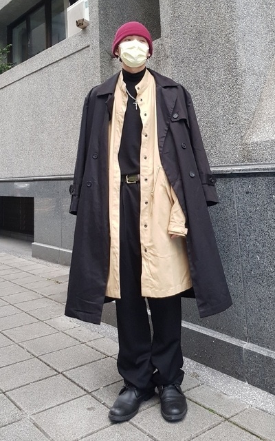 雙層大衣輪廓