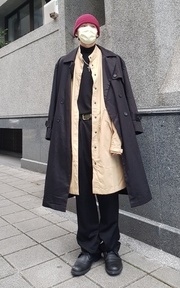 雙層大衣輪廓