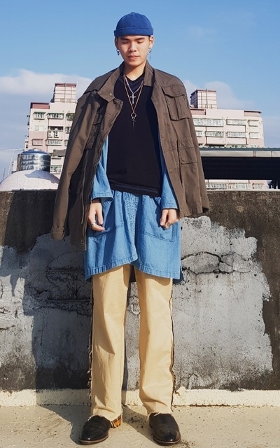 beams長袍 藍藍