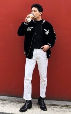 white cream jeans customizing
