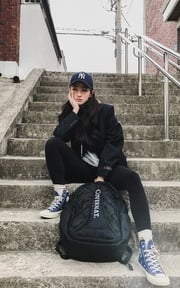 BLUE CONVERSE & COVERNAT RUCK SACK