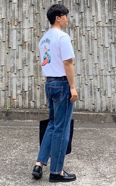 surfer man blue