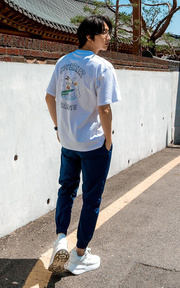 covernat x snoopy surfing tee
