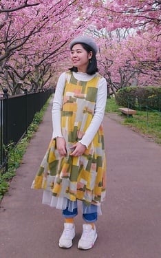賞櫻穿搭