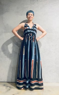 夏日印花洋裝