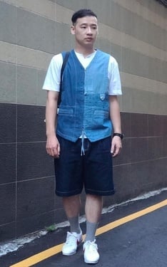 牛仔背心